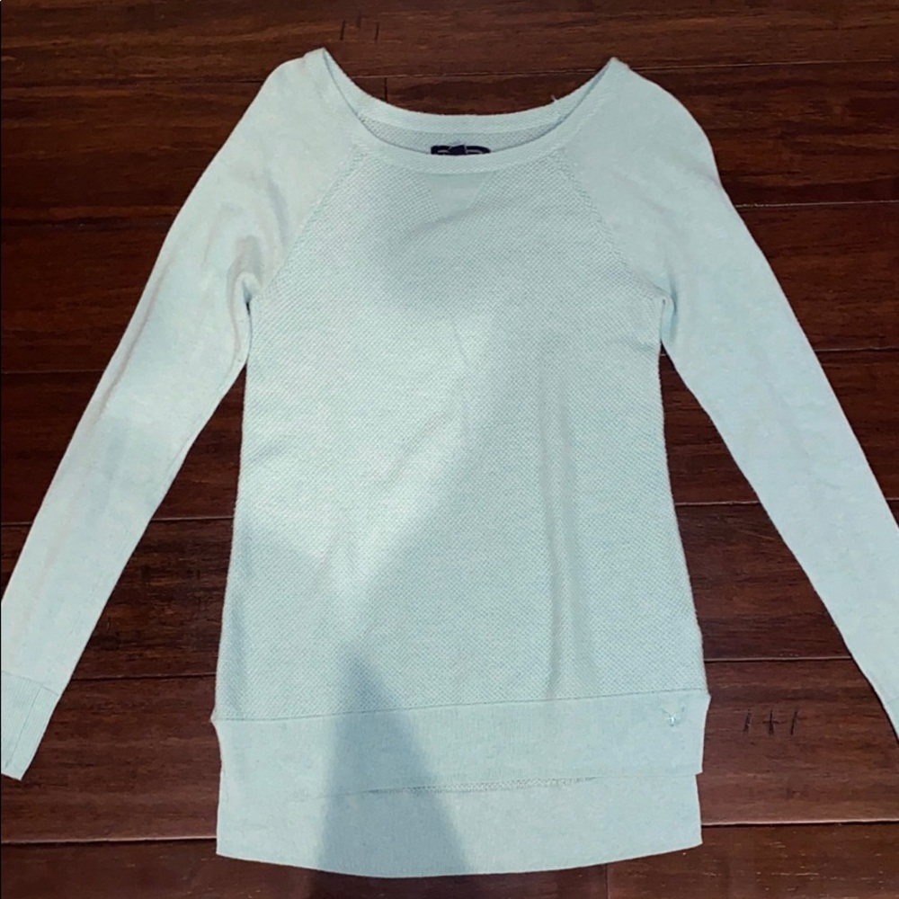 long sleeve light neon crew neck sweater